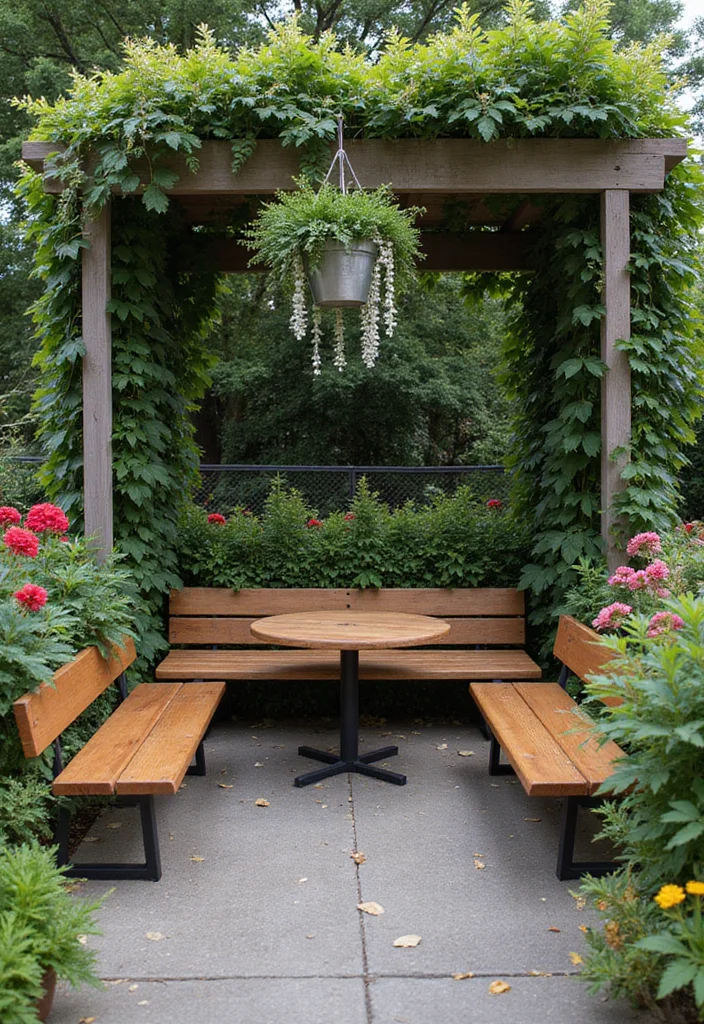 Car Parking Design Home Garden: A Practical Guide with 19 Seamless Integration Inspirations - 10. Seating Areas: Relaxing in Greenery