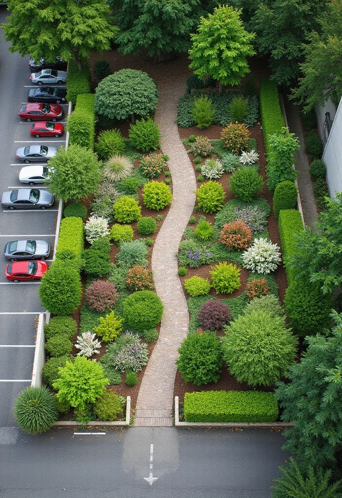 Car Parking Design Home Garden: A Practical Guide with 19 Seamless Integration Inspirations - 16. Garden Zones: Organized Layout