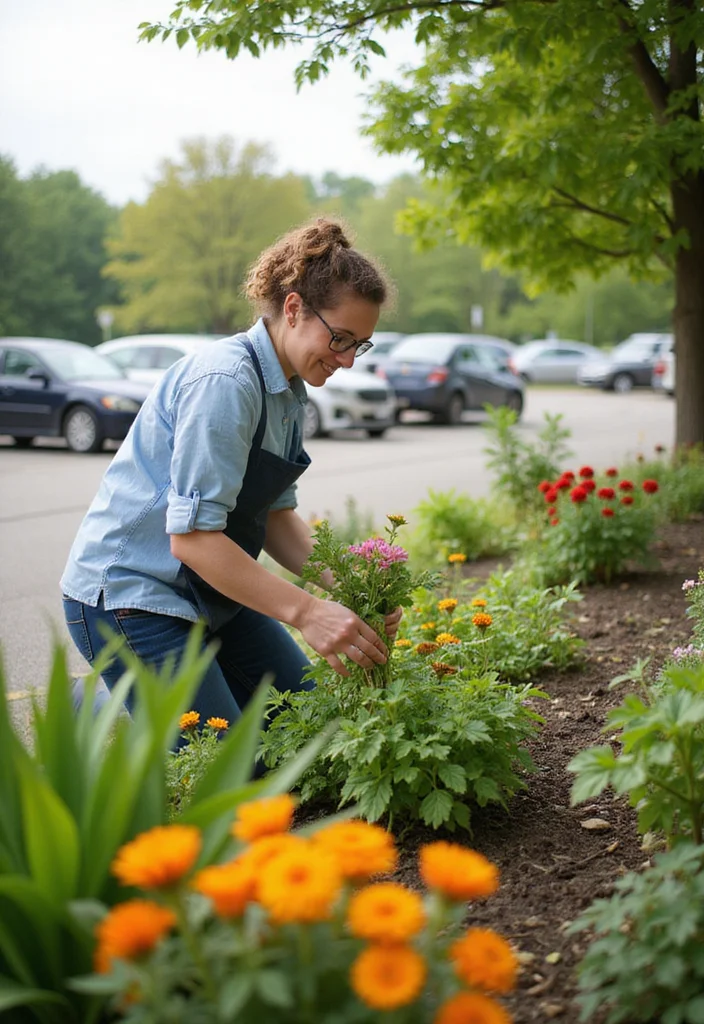 Car Parking Design Home Garden: A Practical Guide with 19 Seamless Integration Inspirations - 19. Enjoying the Process: Gardening Joy