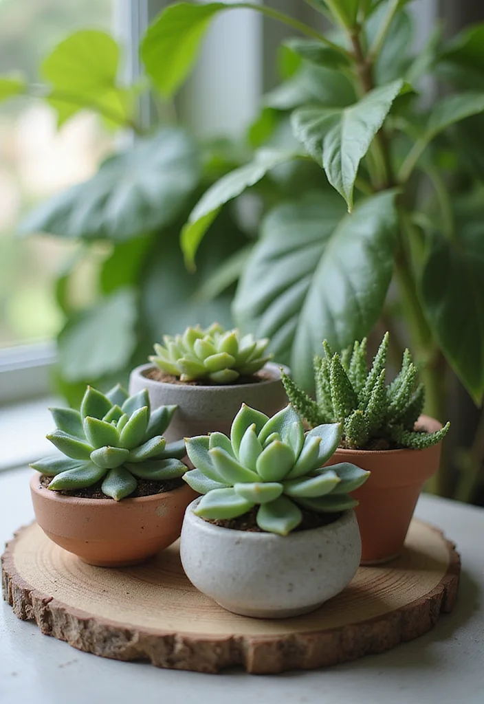 Corner Garden Ideas Landscape Design: A Creative Guide with 18 Space-Saving Inspirations - 14. Succulent Arrangements: Low Maintenance Beauty