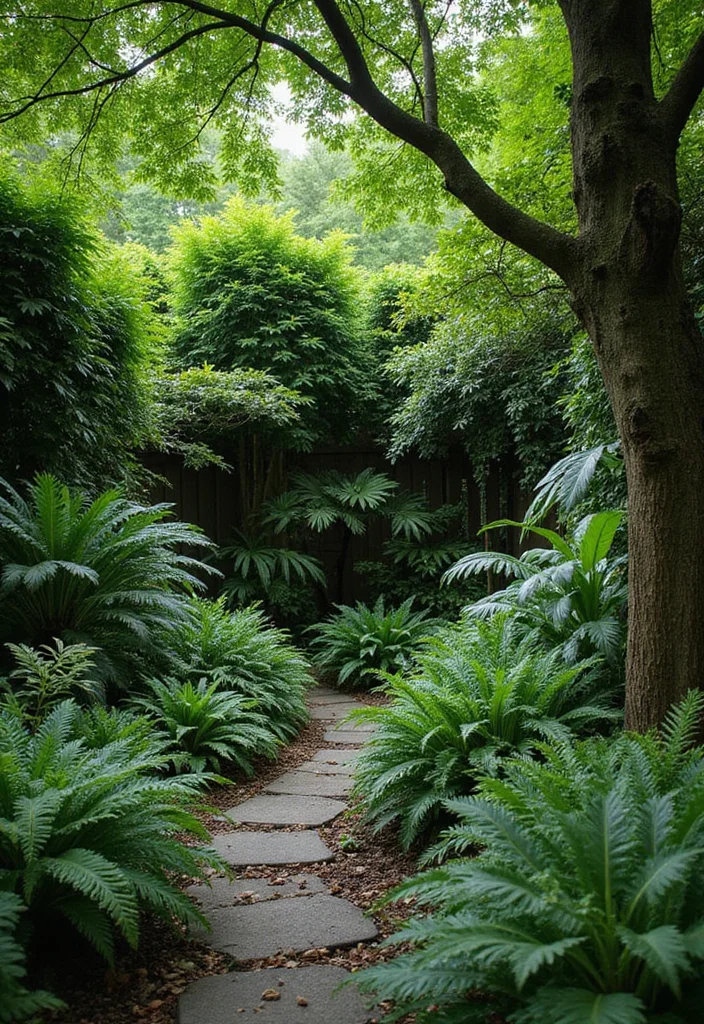 Corner Garden Ideas Landscape Design: A Creative Guide with 18 Space-Saving Inspirations - 15. Shade-loving Plants: Embrace the Darkness