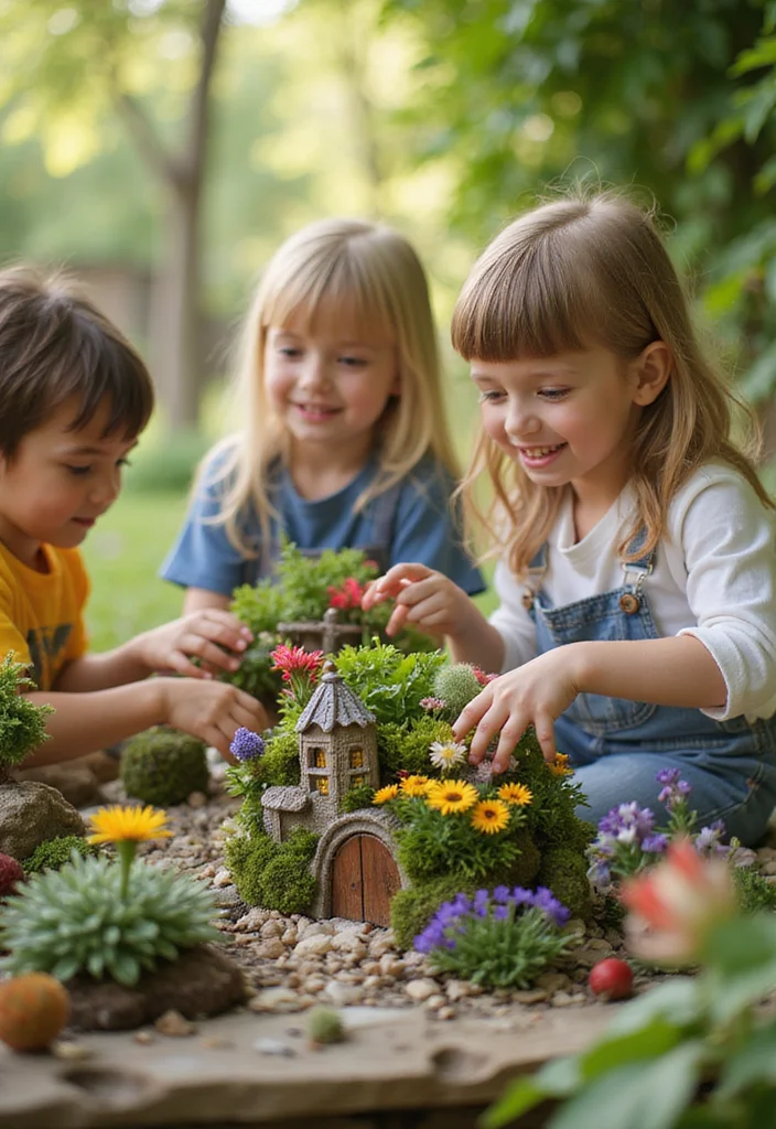 DIY Fairy Garden Ideas: A Creative Guide with 17 Miniature Fantasy Inspirations - 16. Fairy Garden Crafts for Kids