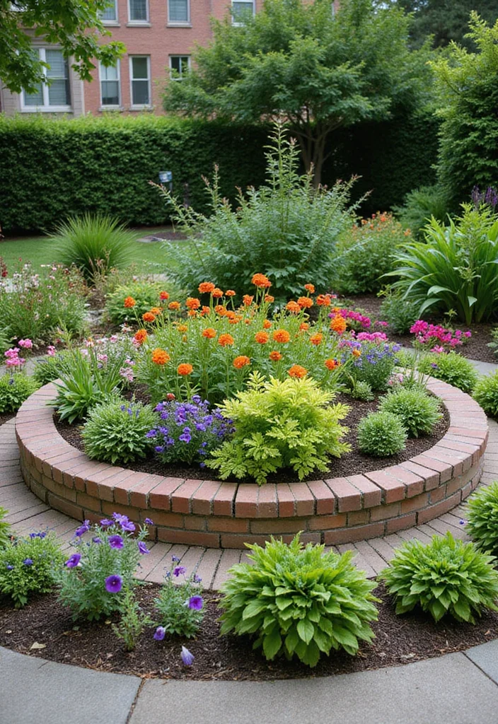 DIY Raised Garden Bed: A Beginner Build Guide with 17 Step-by-Step Project Inspirations - 12. Circular Garden Bed