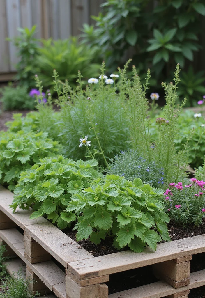 DIY Raised Garden Bed: A Beginner Build Guide with 17 Step-by-Step Project Inspirations - 4. Pallet Raised Bed