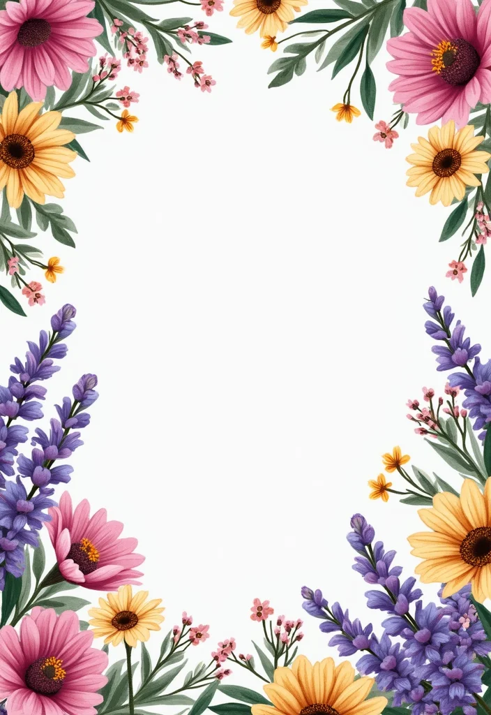 English Cottage Garden Design Layout: A Romantic Guide with 19 Floral-Inspired Layout Designs - 1. The Classic Floral Border