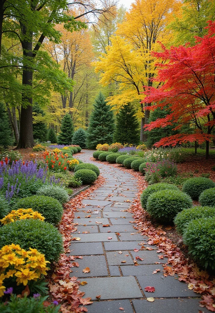 English Cottage Garden Design Layout: A Romantic Guide with 19 Floral-Inspired Layout Designs - 16. Seasonal Color Themes