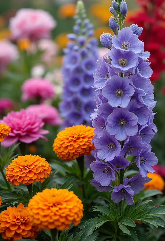 English Cottage Garden Design Layout: A Romantic Guide with 19 Floral-Inspired Layout Designs - 4. Layered Flower Beds