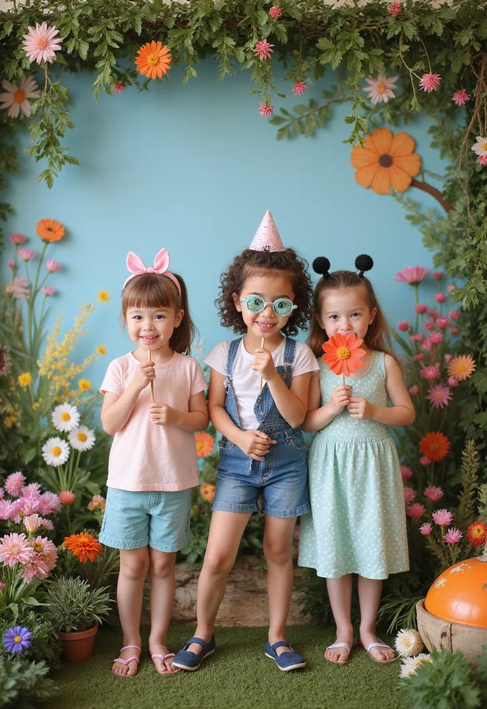 Fairy Garden Birthday Party: A Magical Guide with 19 Whimsical Celebration Inspirations - 15. DIY Fairy Garden Photo Booth