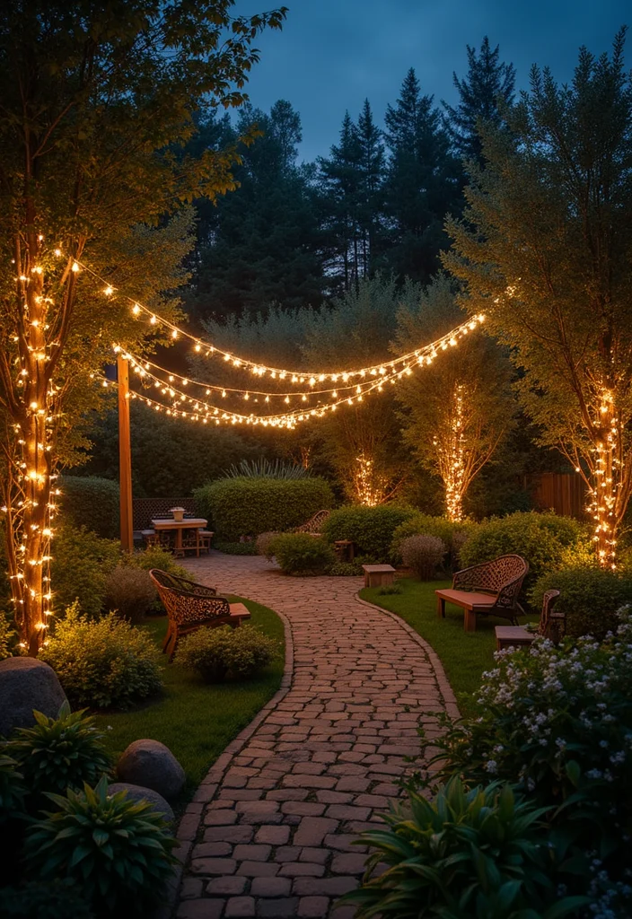 Fairy Garden Theme Party: A Fantasy Guide with 19 Playful Enchanted Inspirations - 11. Glittering Fairy Lights