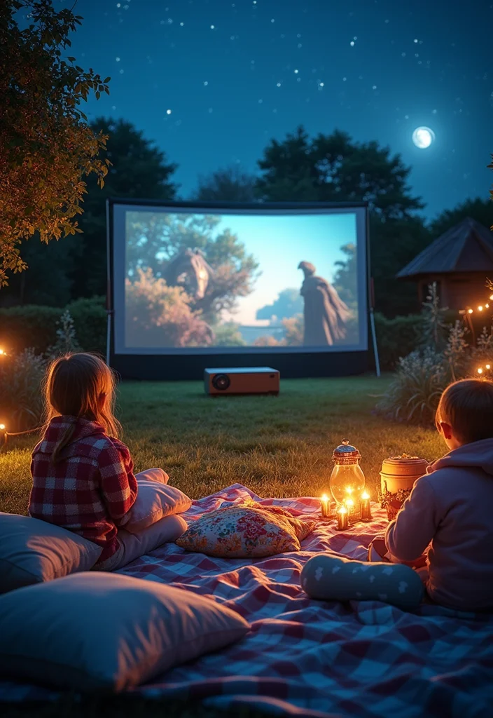 Fairy Garden Theme Party: A Fantasy Guide with 19 Playful Enchanted Inspirations - 18. Garden Movie Screening