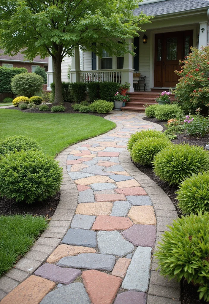 Front Yard Garden Design: A Curb Appeal Guide with 18 Stylish Outdoor Inspirations - 14. Garden Pathways with Purpose