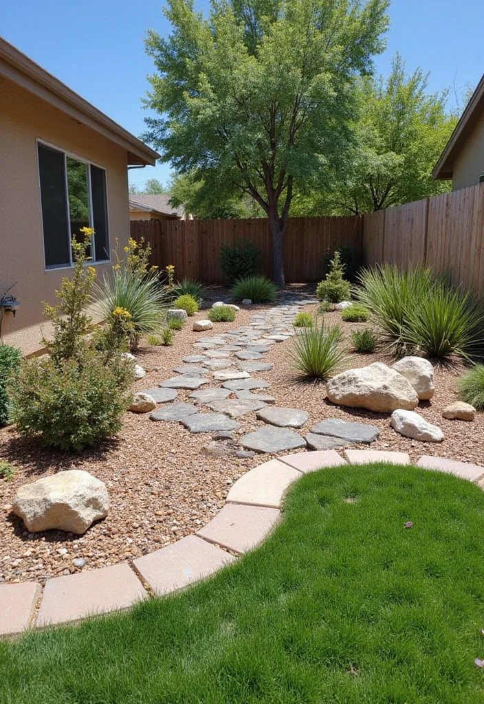 Front Yard Garden Design: A Curb Appeal Guide with 18 Stylish Outdoor Inspirations - 3. Xeriscaping for Water Conservation