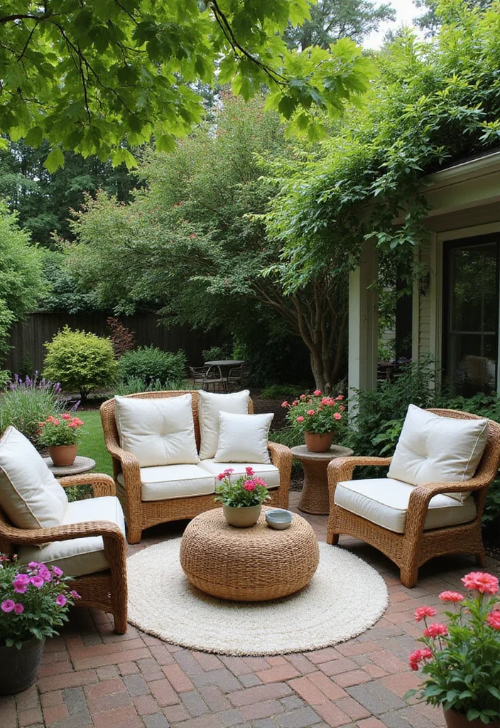 Front Yard Garden Design: A Curb Appeal Guide with 18 Stylish Outdoor Inspirations - 9. Cozy Outdoor Seating Areas