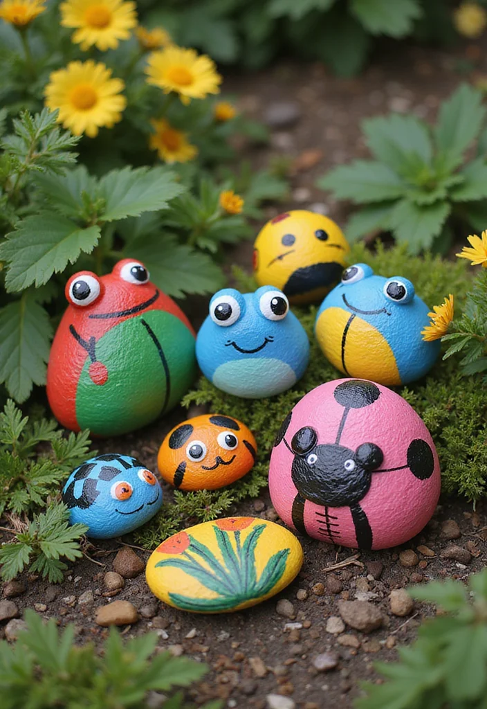 Garden Art Sculptures DIY: A Crafty Guide with 17 Creative Outdoor Art Inspirations - 1. Whimsical Stone Creatures