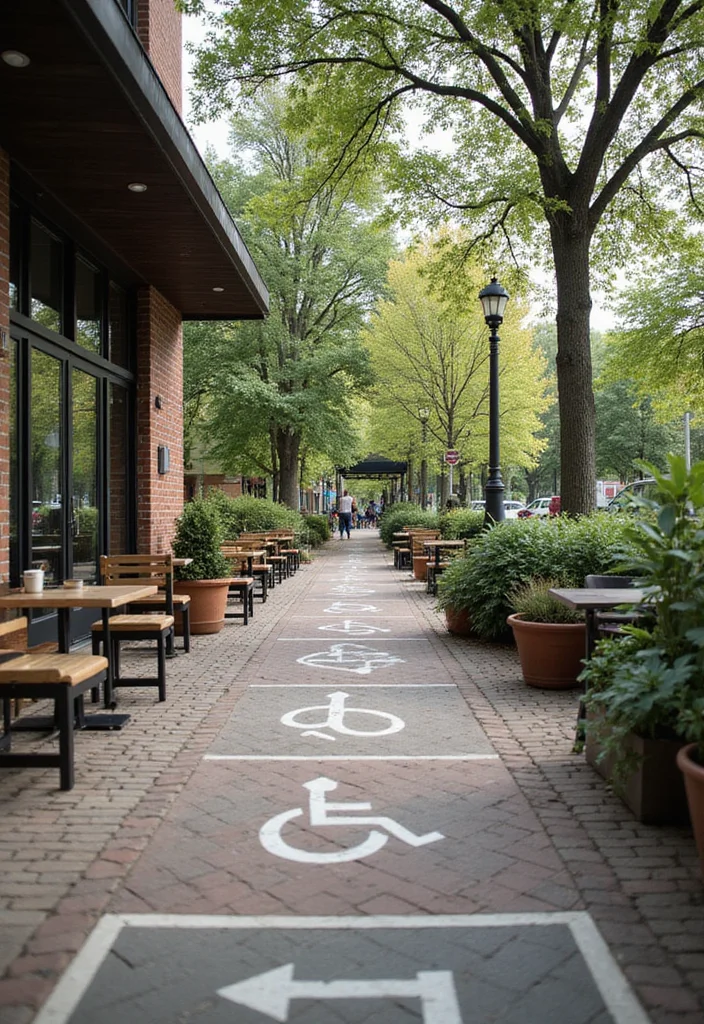 Garden Coffee Shop Design Outdoor: A Cozy Guide with 19 Relaxed Atmosphere Inspirations - 16. Thoughtful Accessibility