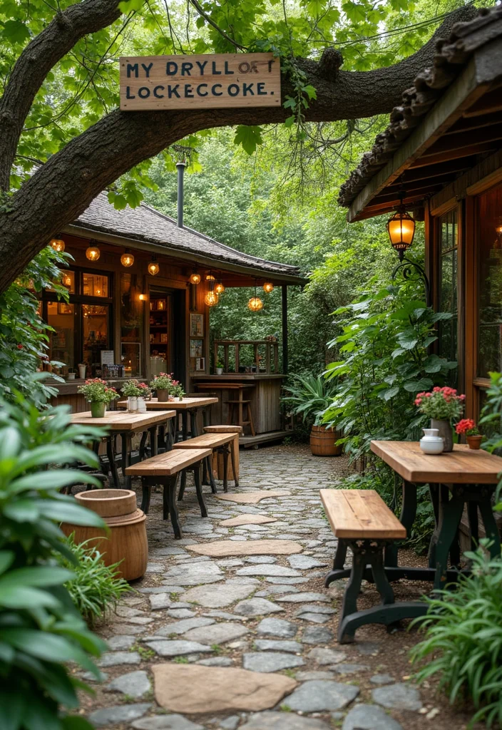 Garden Coffee Shop Design Outdoor: A Cozy Guide with 19 Relaxed Atmosphere Inspirations - 4. Sustainable Garden Decor