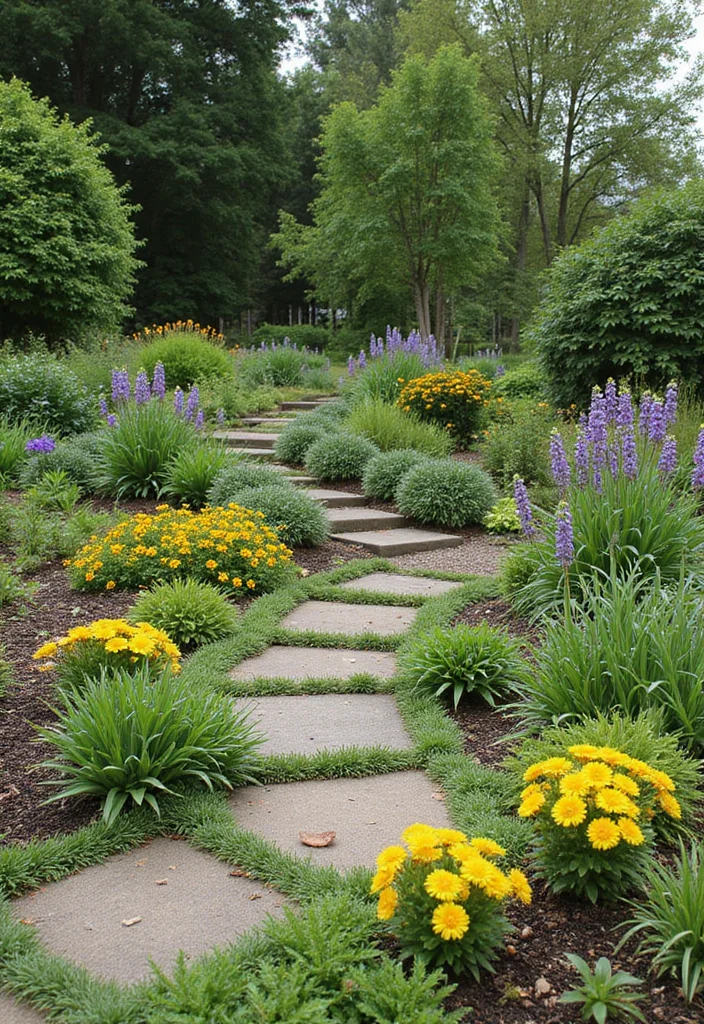 Garden Design Front of House: A Welcoming Guide with 17 Entrance-Focused Inspirations - 15. Sustainable Plant Choices
