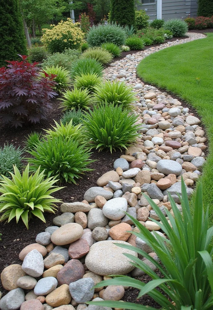 Garden Design Front of House: A Welcoming Guide with 17 Entrance-Focused Inspirations - 7. Eco-Friendly Rain Garden
