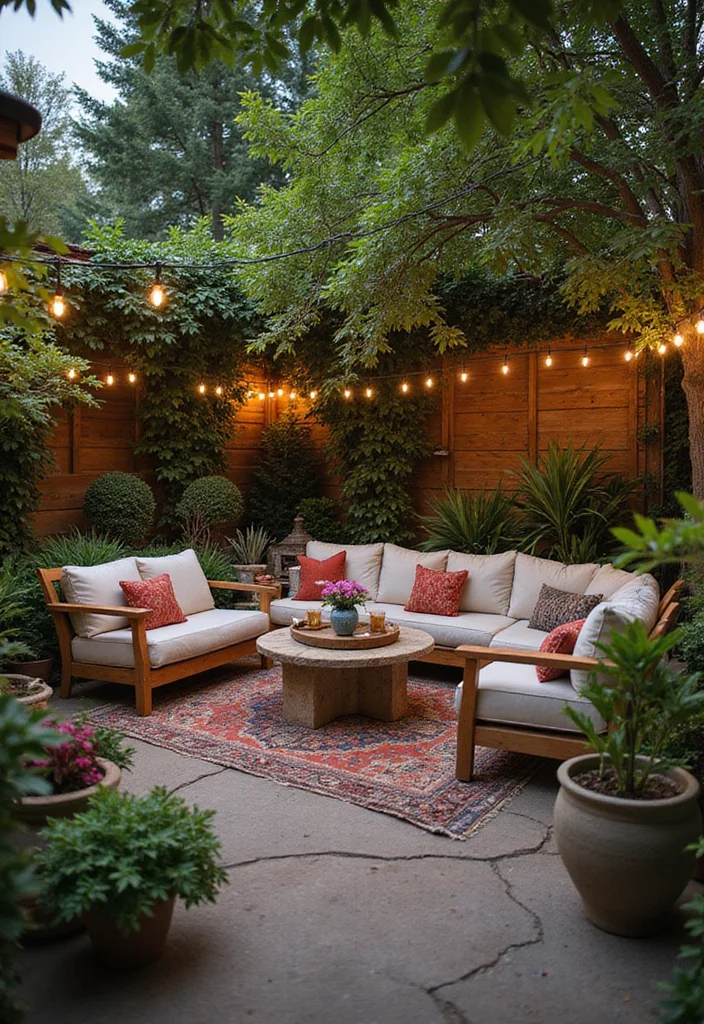 Garden Design Plans Drawing Layout: A Detailed Guide with 19 Planning-Friendly Inspirations - 3. Cozy Outdoor Living Spaces