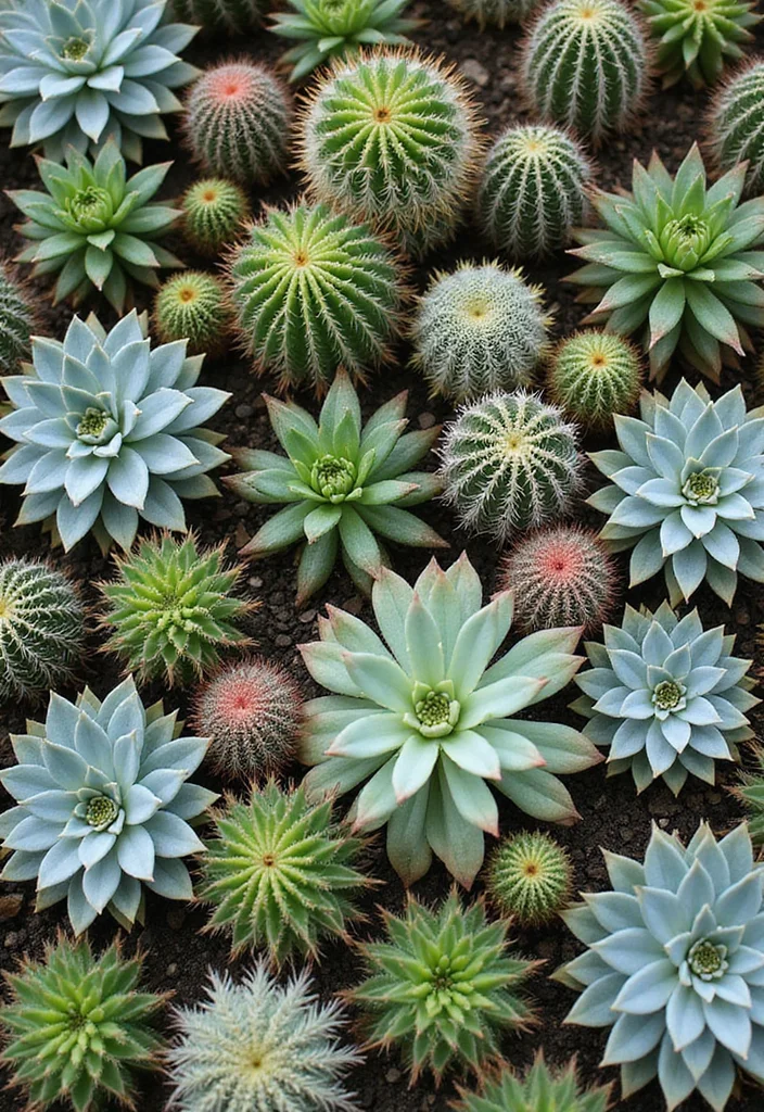 Garden Design Plans Drawing Layout: A Detailed Guide with 19 Planning-Friendly Inspirations - 8. Succulent and Cacti Gardens