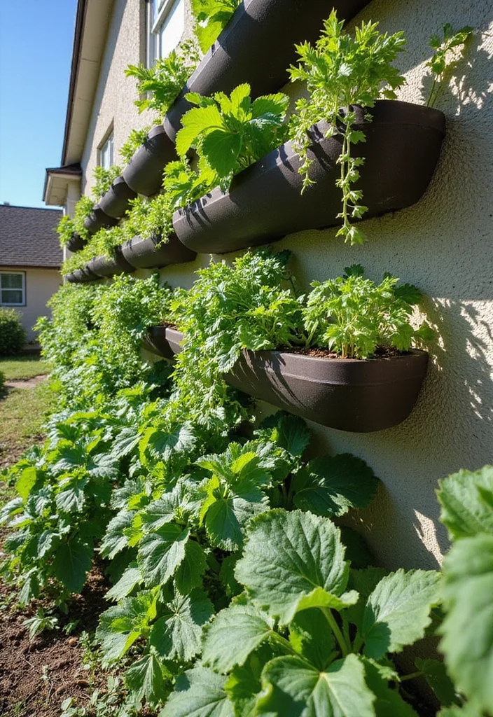 Garden Ideas Front of House: A Practical Guide with 18 Charming Outdoor Inspirations - 1. Vertical Veggie Walls
