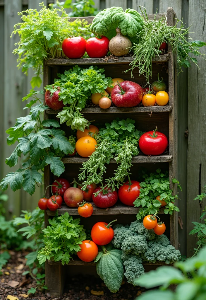 Garden Layout Ideas Design: A Practical Guide with 20 Well-Structured Layout Inspirations - 14. Edible Vertical Gardens: Grow Your Own Food