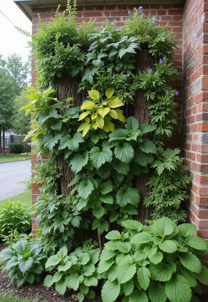 Garden Layout Ideas Design: A Practical Guide with 20 Well-Structured Layout Inspirations - 15. Seasonal Vertical Displays: Changing the Garden Story
