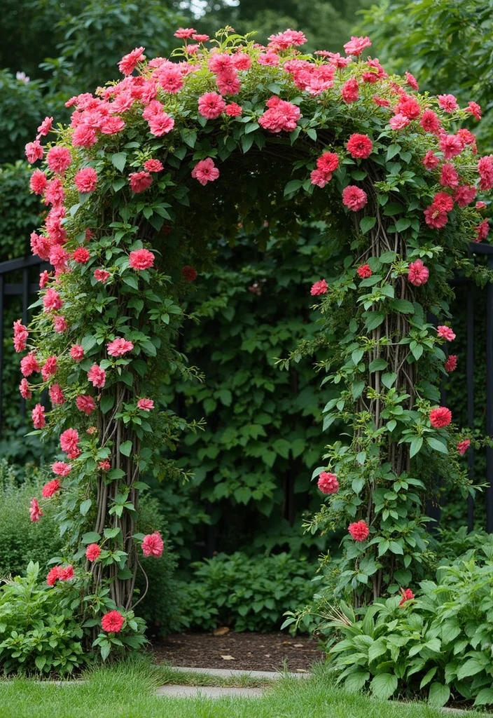 Garden Layout Ideas Design: A Practical Guide with 20 Well-Structured Layout Inspirations - 3. Vertical Trellis Garden: Climbing to New Heights