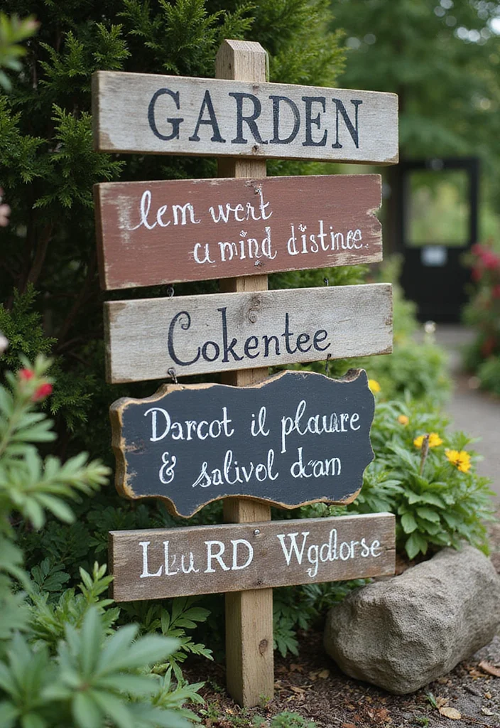 Garden Party Baby Shower Ideas: A Delightful Guide with 19 Whimsical Celebration Inspirations - 11. Personalized Garden Signage