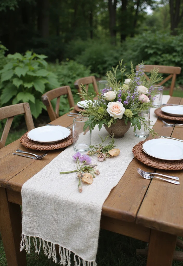 Garden Party Baby Shower Ideas: A Delightful Guide with 19 Whimsical Celebration Inspirations - 14. Handmade Table Runners