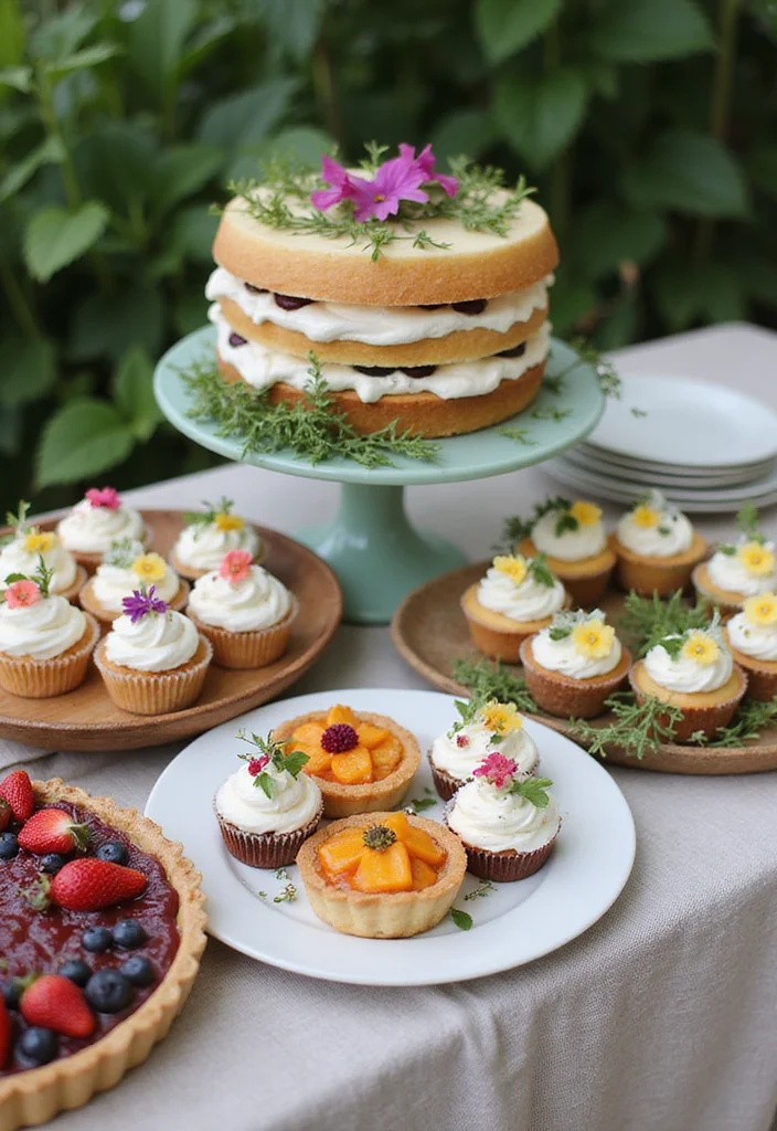 Garden Party Baby Shower Ideas: A Delightful Guide with 19 Whimsical Celebration Inspirations - 6. Nature-Themed Desserts