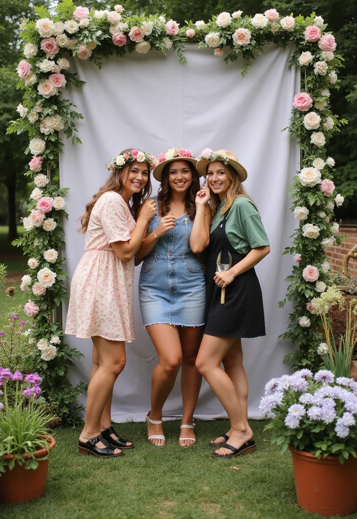 Garden Party Baby Shower Ideas: A Delightful Guide with 19 Whimsical Celebration Inspirations - 9. Creative Photo Booth