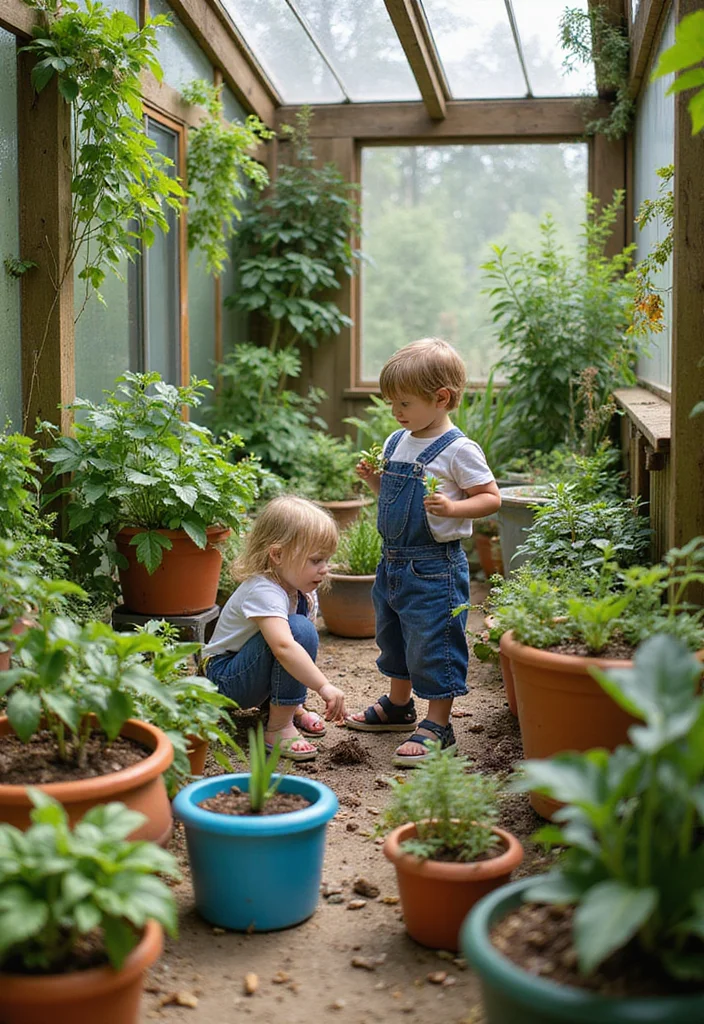 Garden Room Ideas Interior Design: A Cozy Guide with 20 Nature-Infused Styling Inspirations - 17. Family-Friendly Garden Room: Kid-Friendly Plants