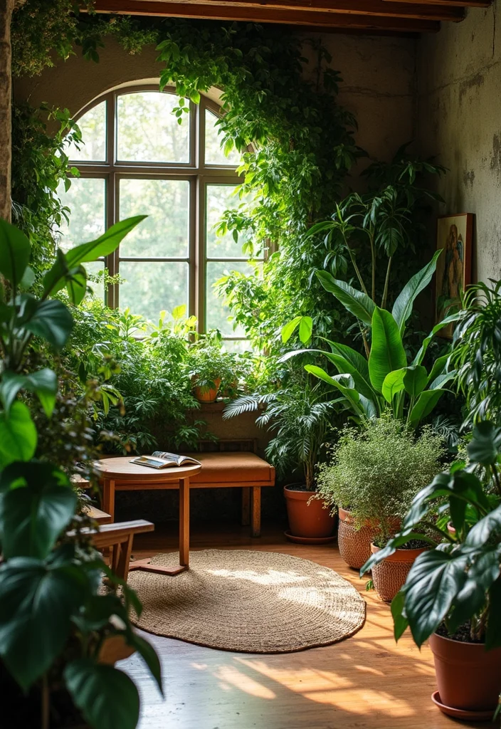 Garden Room Ideas Interior Design: A Cozy Guide with 20 Nature-Infused Styling Inspirations - 9. Green Party: Plants for Social Spaces