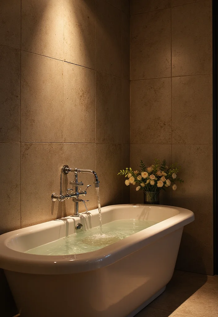 Garden Tub Decor Master Bath: A Relaxing Guide with 19 Spa-Like Styling Inspirations - 10. Soothing Sound Elements