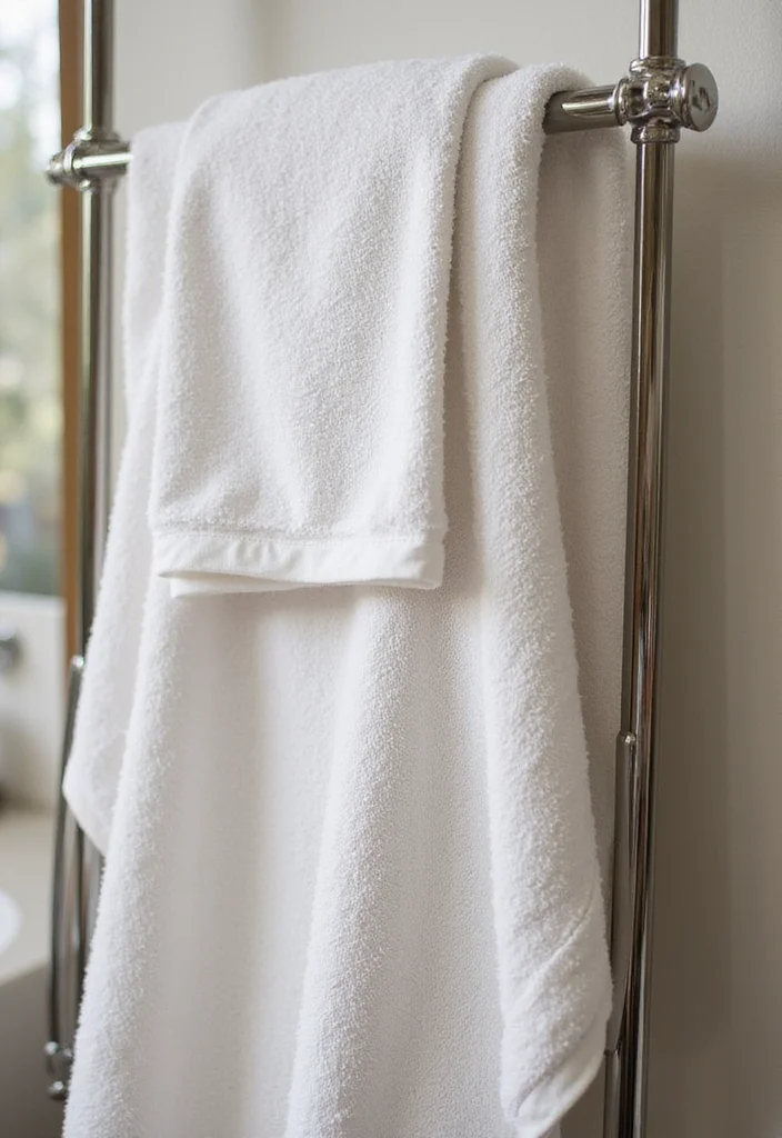 Garden Tub Decor Master Bath: A Relaxing Guide with 19 Spa-Like Styling Inspirations - 11. Luxe Bath Linens