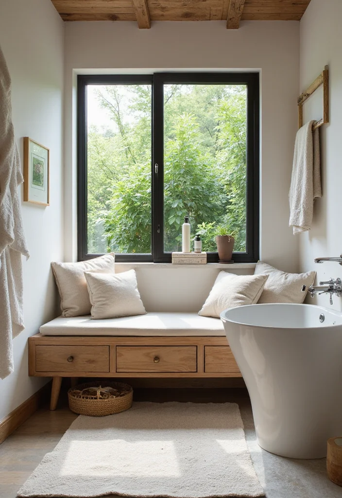 Garden Tub Decor Master Bath: A Relaxing Guide with 19 Spa-Like Styling Inspirations - 17. Inviting Seating Areas