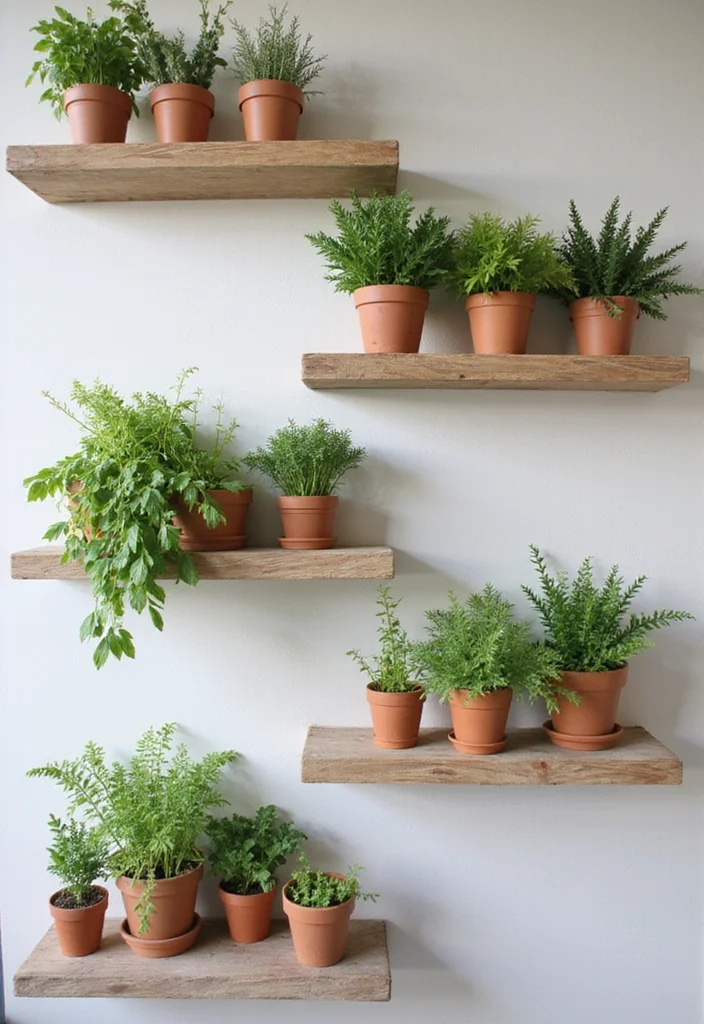 Garden Tub Decor Master Bath: A Relaxing Guide with 19 Spa-Like Styling Inspirations - 2. Floating Herb Shelves