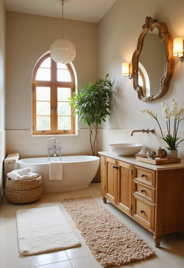 Garden Tub Decor Master Bath: A Relaxing Guide with 19 Spa-Like Styling Inspirations - 8. Bamboo Elements