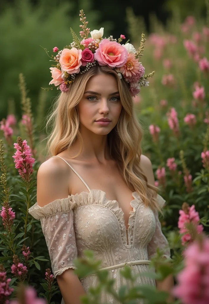 Garden Wedding Guest Dress: A Stylish Guide with 18 Seasonal Outfit Inspirations - 14. Statement Floral Accessories