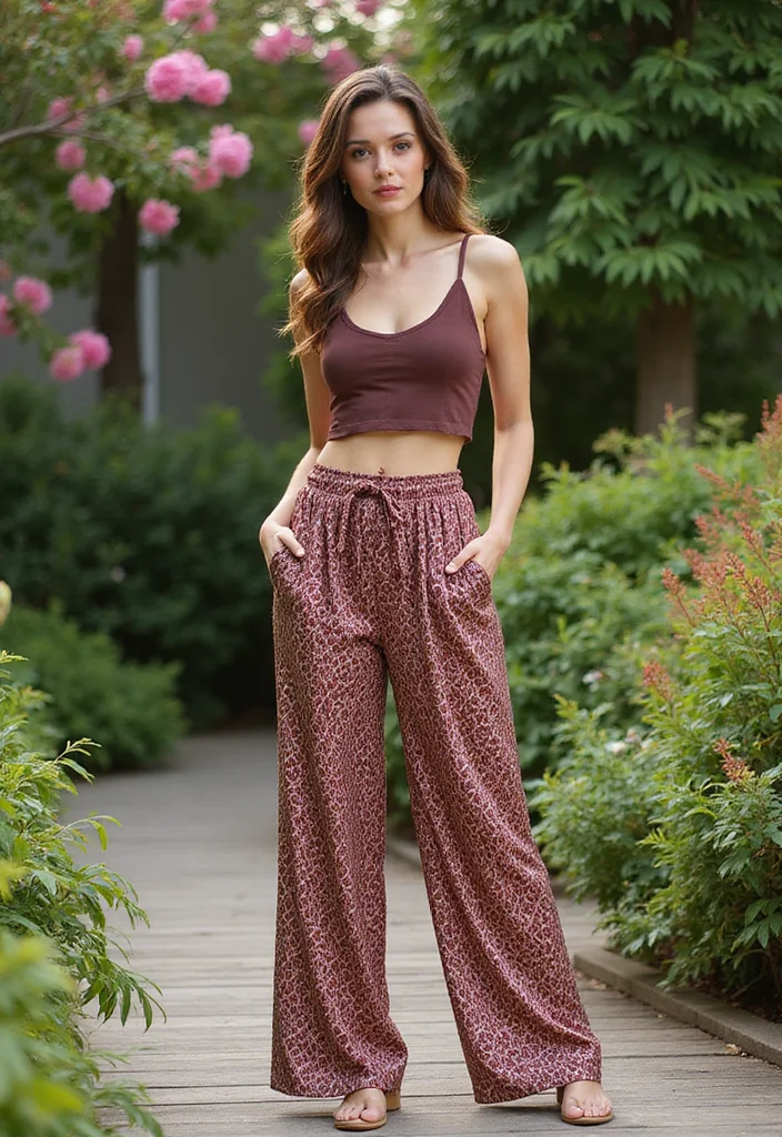 Garden Wedding Guest Dress: A Stylish Guide with 18 Seasonal Outfit Inspirations - 9. Chic Palazzo Pants