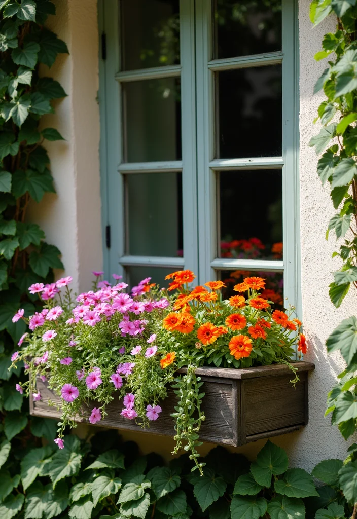 Grow a Garden Design Ideas: A Beginner-Friendly Guide with 17 Simple Concept Inspirations - 2. Colorful Window Boxes