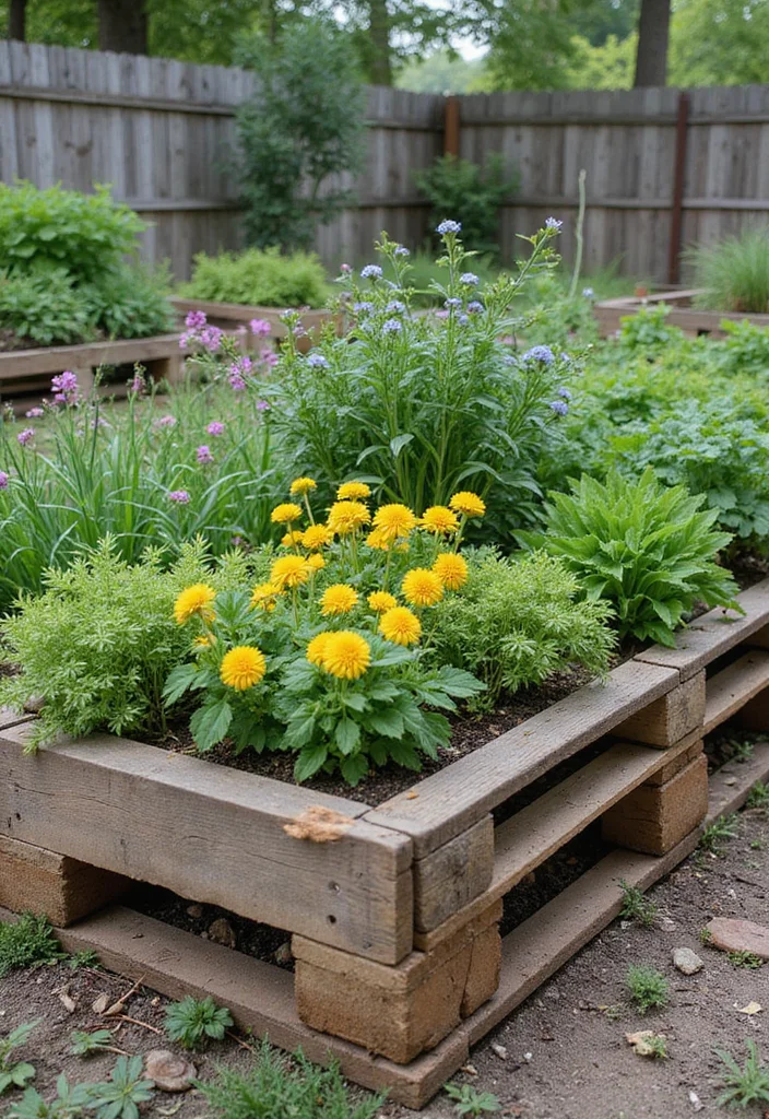 Grow a Garden Layout: A Practical Guide with 18 Easy-to-Follow Layout Inspirations - 6. Pallet Garden