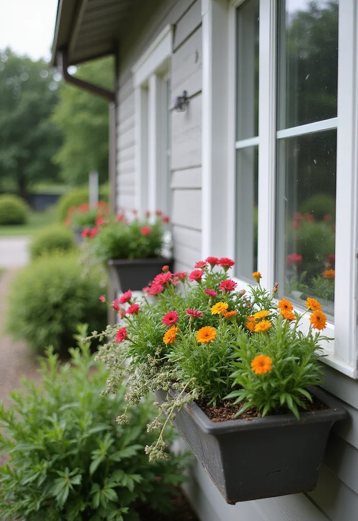 Grow a Garden Layout: A Practical Guide with 18 Easy-to-Follow Layout Inspirations - 7. Window Boxes