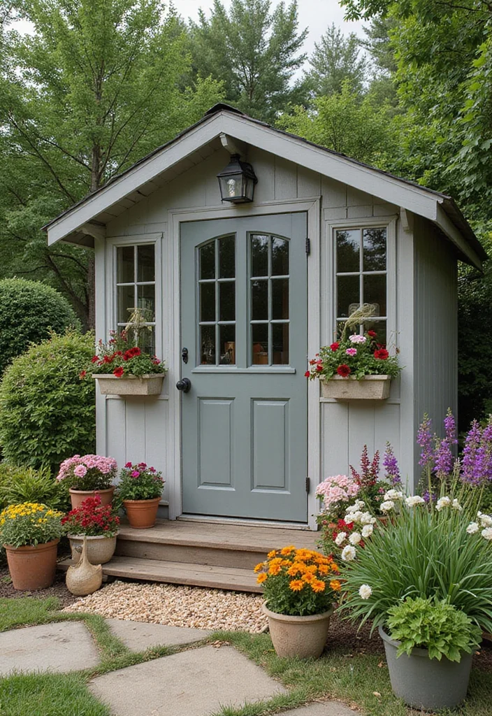 Hayday Farm Design Garden Layouts: A Fun Guide with 19 Farm-Inspired Creative Concepts - 14. The Garden Shed Oasis