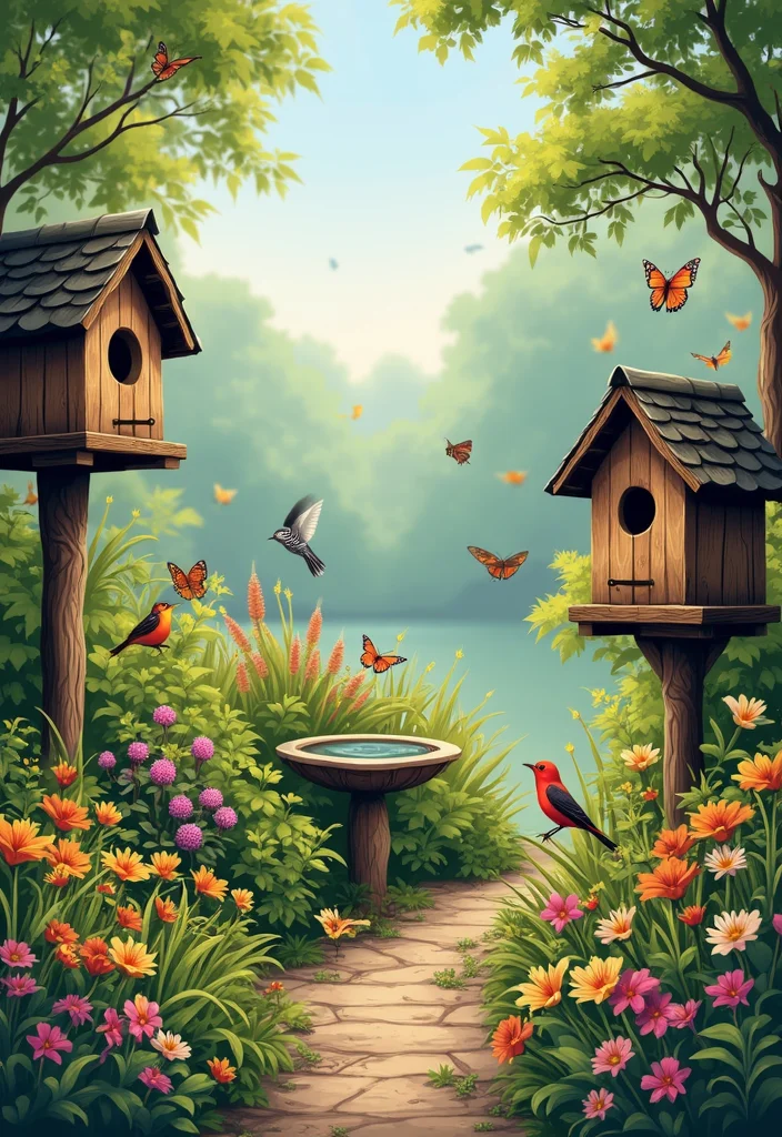 Hayday Farm Design Garden Layouts: A Fun Guide with 19 Farm-Inspired Creative Concepts - 16. The Wildlife Habitat Garden