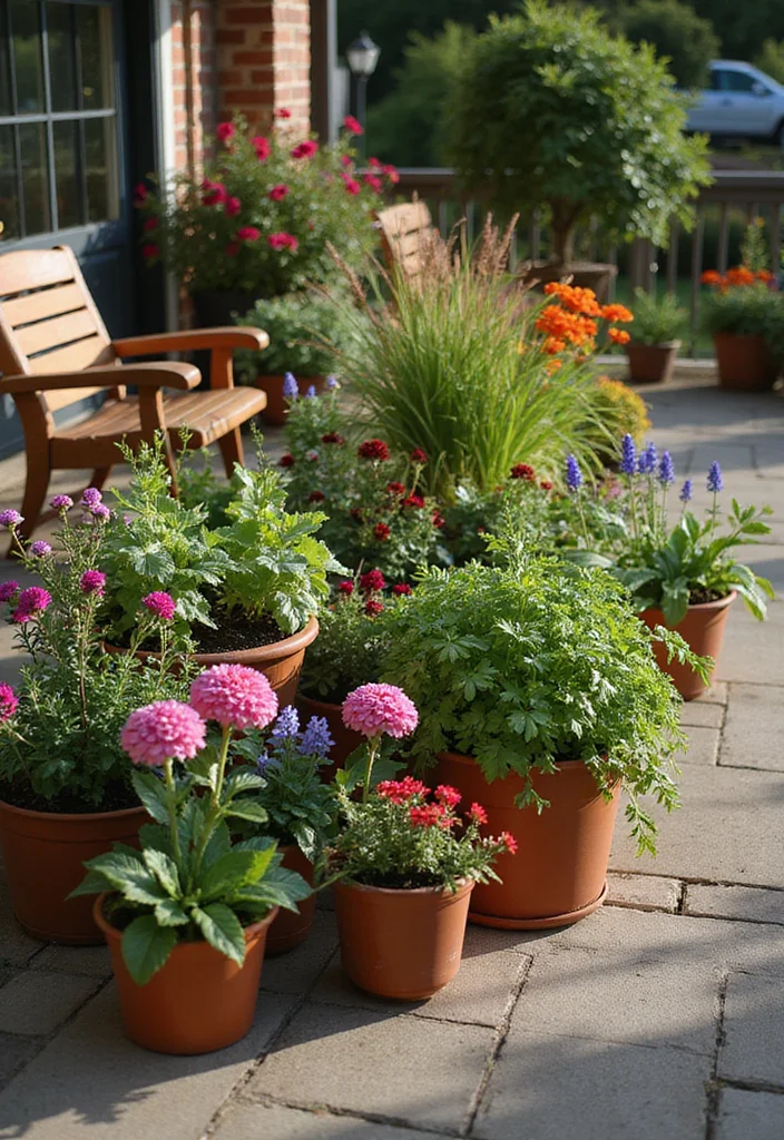 Hayday Farm Design Garden Layouts: A Fun Guide with 19 Farm-Inspired Creative Concepts - 3. Container Gardening Extravaganza