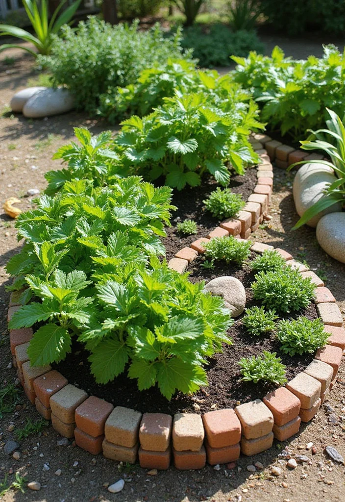 Hippie Garden Ideas Boho Decor: A Free-Spirited Guide with 18 Eclectic Styling Inspirations - 1. Herb Spiral Garden