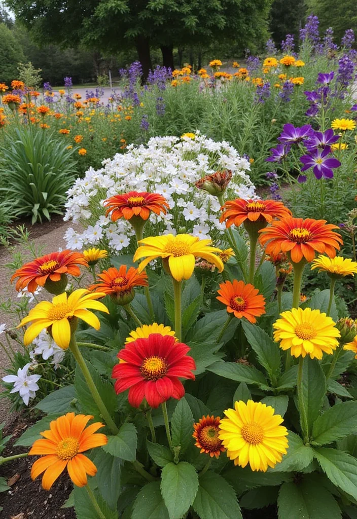 Hippie Garden Ideas Boho Decor: A Free-Spirited Guide with 18 Eclectic Styling Inspirations - 16. Seasonal Flower Beds