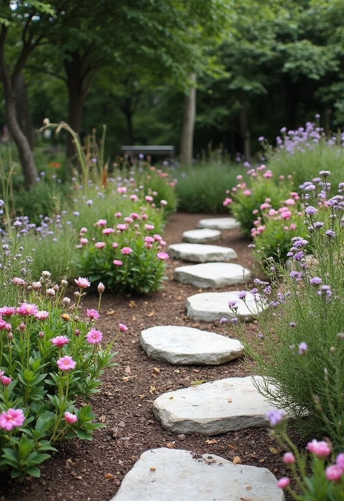 Hippie Garden Ideas Boho Decor: A Free-Spirited Guide with 18 Eclectic Styling Inspirations - 9. Natural Borders with Stones